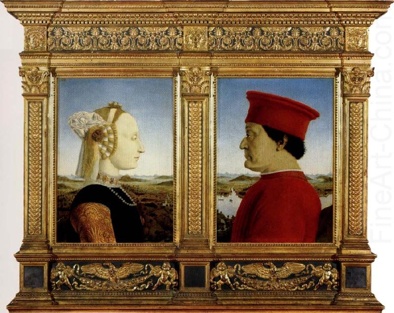 Portrait of the Duke and Duchess of Montefeltro, Piero della Francesca